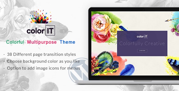 دانلود قالب وردپرس Color Folio - پوسته نمونه کار خلاقانه وردپرس