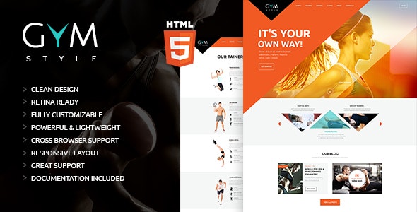 دانلود قالب سایت GYM - قالب HTML باشگاه های ورزشی حرفه ای