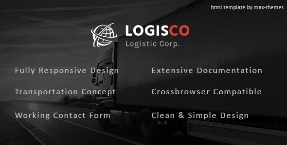 دانلود قالب سایت Logisco - قالب HTML حمل و نقل و باربری