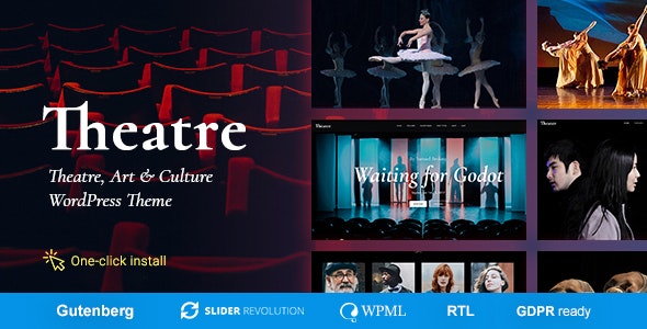 دانلود قالب وردپرس Theater - پوسته تئاتر و مدیریت رویداد وردپرس