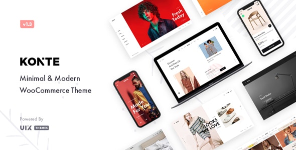 Konte - Minimal & Modern WooCommerce WordPress Theme دانلود قالب وردپرس Konte - پوسته فروشگاهی مدرن و راست چین ووکامرس