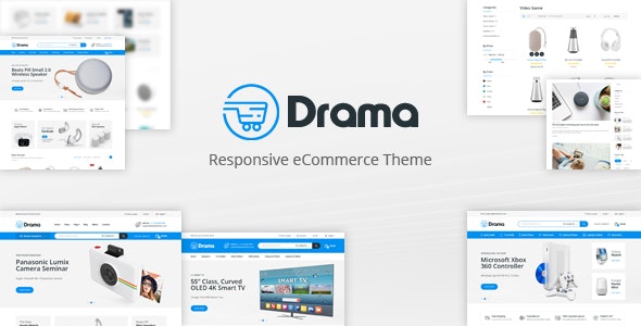 دانلود قالب پرستاشاپ Drama - قالب واکنش گرا و حرفه ای پرستاشاپ