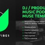 دانلود قالب میوز Ultra Vibes - قالب موسیقی و DJ حرفه ای Adobe Muse