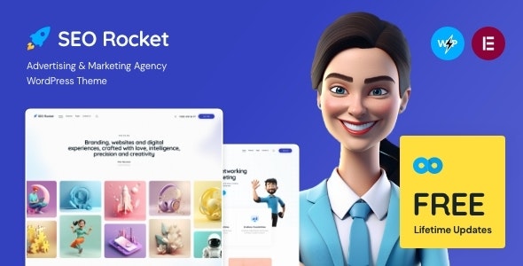 دانلود قالب خدمات سئو و تبلیغات Seo Rocket