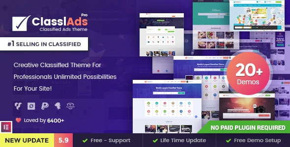 دانلود قالب وردپرس Classiads - پوسته تبلیغات طبقه بندی شده وردپرس
