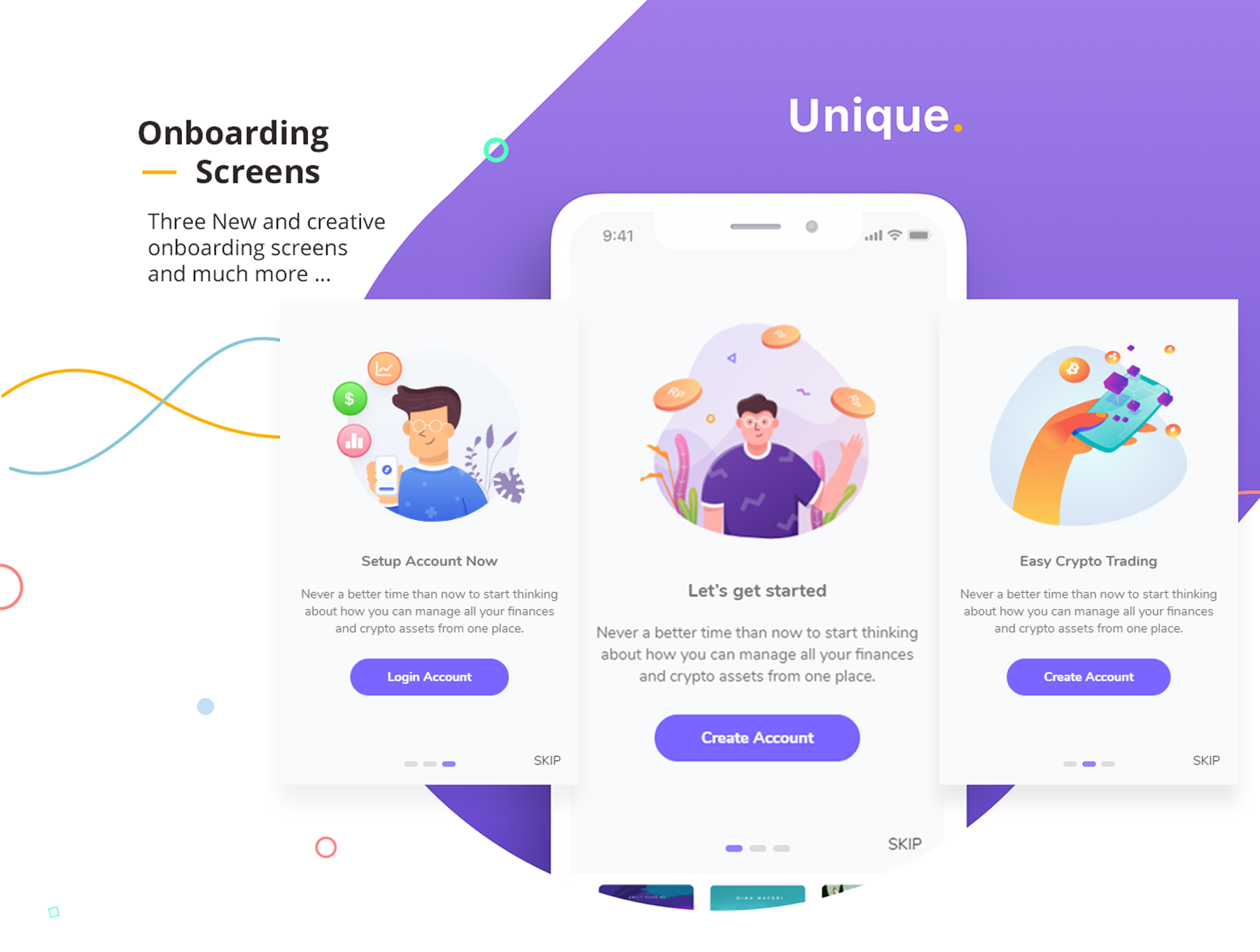 دانلود قالب موبایل Cryptova Wallet App - قالب HTML مدیریت اپلیکیشن