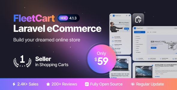 سیستم تجارت الکترونیک FleetCart - پلتفرم فروشگاهی لاراول