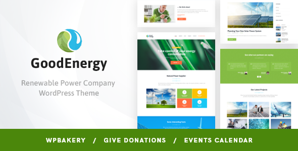 دانلود قالب وردپرس Good Energy - پوسته کسب و کار حرفه ای وردپرس