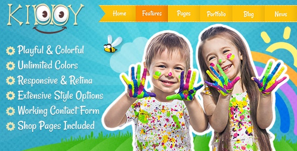 دانلود قالب سایت Kiddy - قالب مهدکودک و پیش دبستانی html