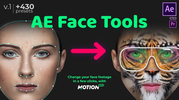 دانلود پروژه افتر افکت AE Face Tools - به همراه لایسنس محصول