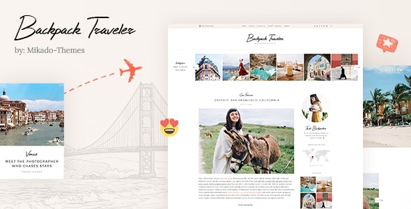 دانلود قالب وردپرس Backpack Traveler - پوسته مدرن و متفاوت وبلاگ وردپرس