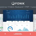 دانلود قالب سایت Fonik - قالب بوت استرپ مدیریت و داشبورد حرفه ای
