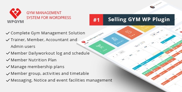 دانلود افزونه وردپرس WPGYM - افزونه مدیریت باشگاه ورزشی وردپرس
