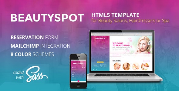 دانلود قالب سایت BeautySpot - قالب سالن زیبایی و آرایشگاه حرفه ای HTML
