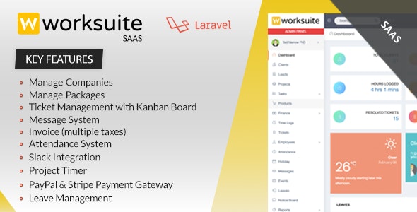 دانلود اسکریپت Worksuite Saas - اسکریپت مدیریت پروژه پیشرفته و حرفه ای