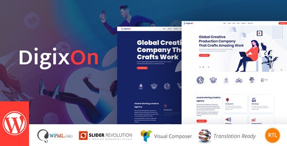 دانلود قالب وردپرس Digixon - پوسته دیجیتال مارکتینگ و شرکتی راست چین وردپرس