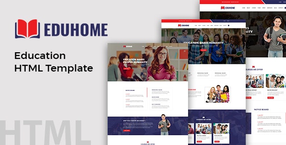 دانلود قالب سایت Eduhome - قالب دانشگاه و آموزشگاه تحصیلی وردپرس