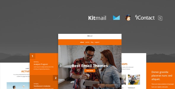 دانلود قالب ایمیل Kit Mail - قالب واکنش گرا و حرفه ای خبرنامه و ایمیل حرفه ای