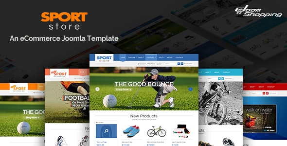 دانلود قالب جوملا Sport Store - قالب فروشگاه لوازم ورزشی جوملا