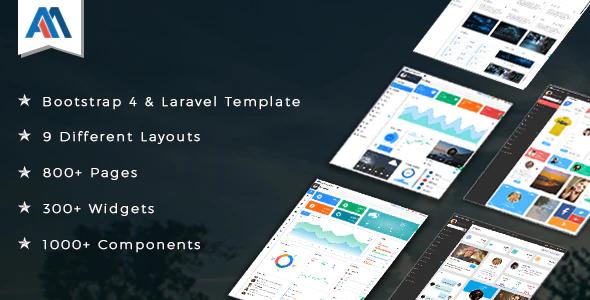 دانلود قالب مدیریت Admire - قالب مدیریت بوت استرپ و Laravel حرفه ای