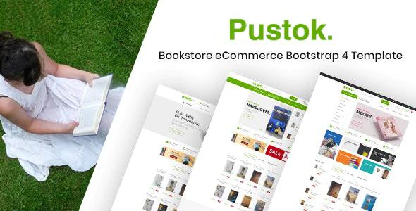 دانلود قالب سایت Pustok - قالب فروشگاه کتاب آنلاین و حرفه ای