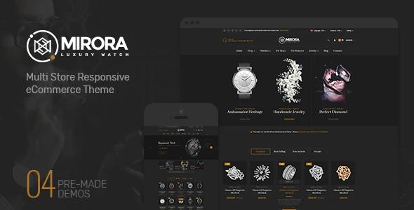 دانلود قالب پرستاشاپ Mirora - قالب فروشگاه ساعت و لوازم لوکس پرستاشاپ