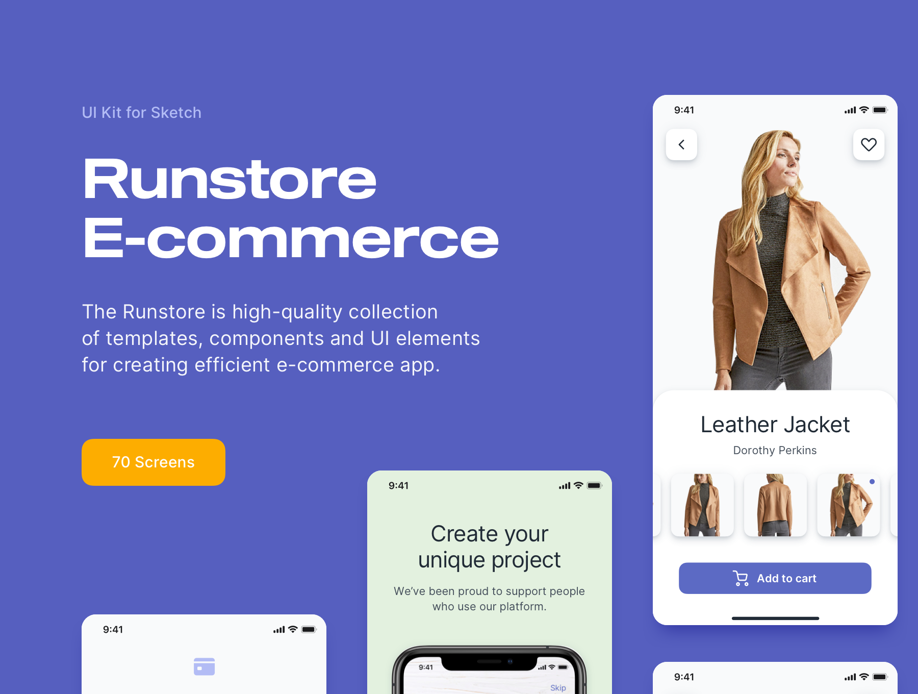 دانلود UI Kit اپلیکیشن موبایل فروشگاهی