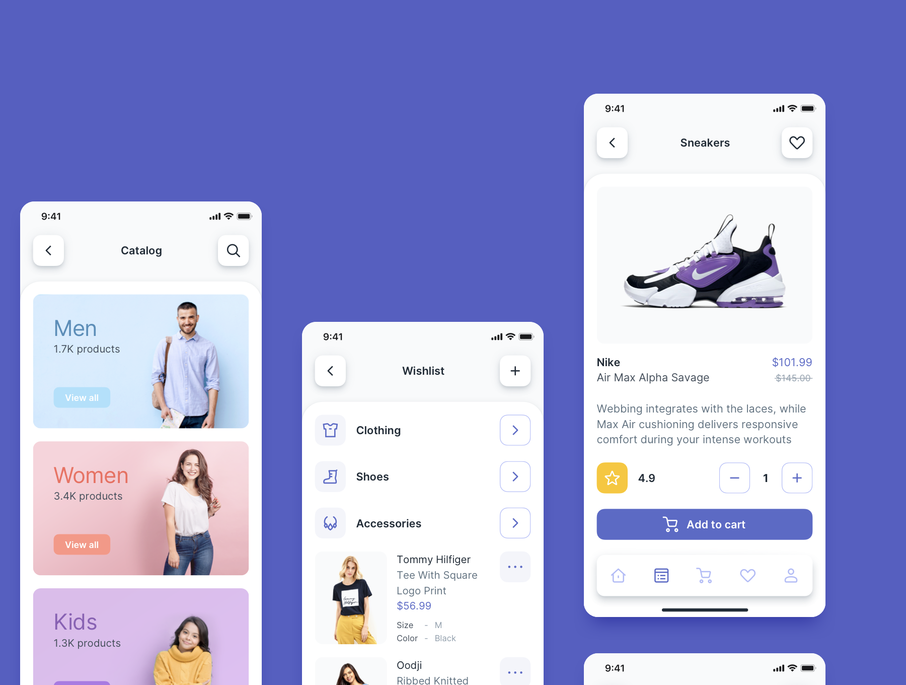 دانلود UI Kit اپلیکیشن موبایل فروشگاهی