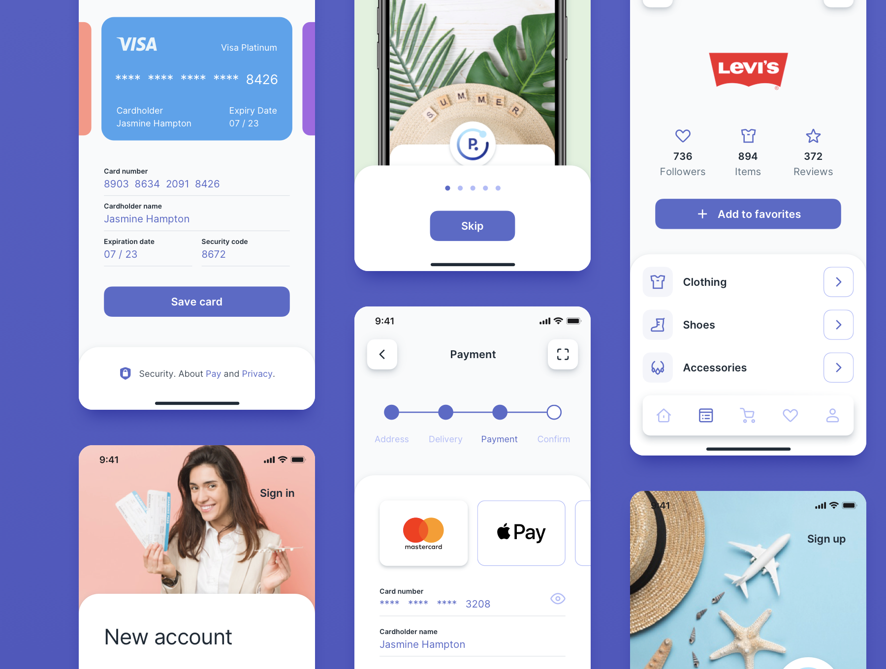 دانلود UI Kit اپلیکیشن موبایل فروشگاهی
