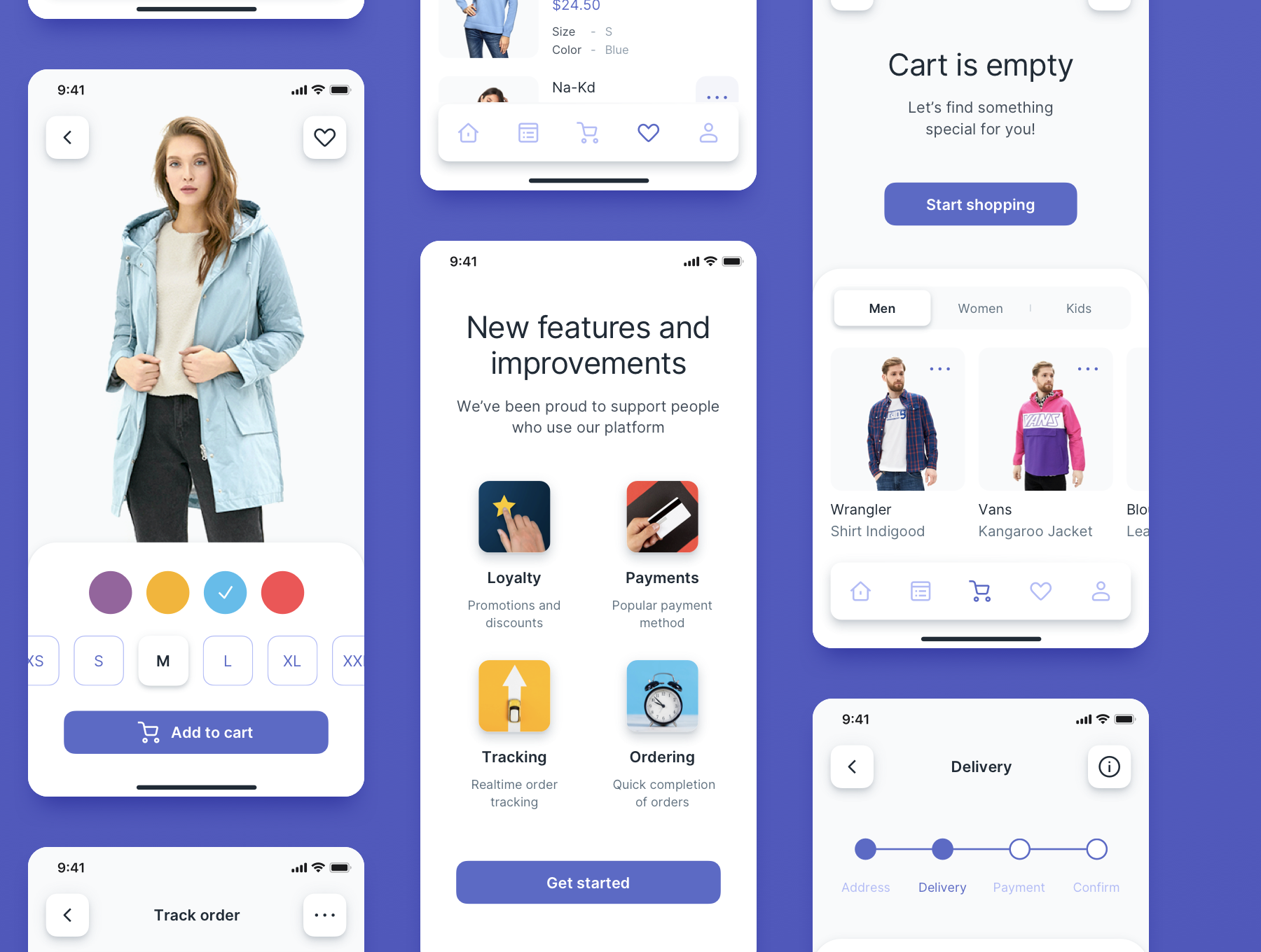 دانلود UI Kit اپلیکیشن موبایل فروشگاهی