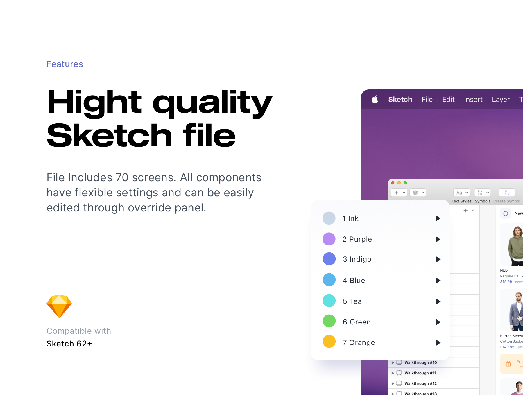دانلود UI Kit اپلیکیشن موبایل فروشگاهی