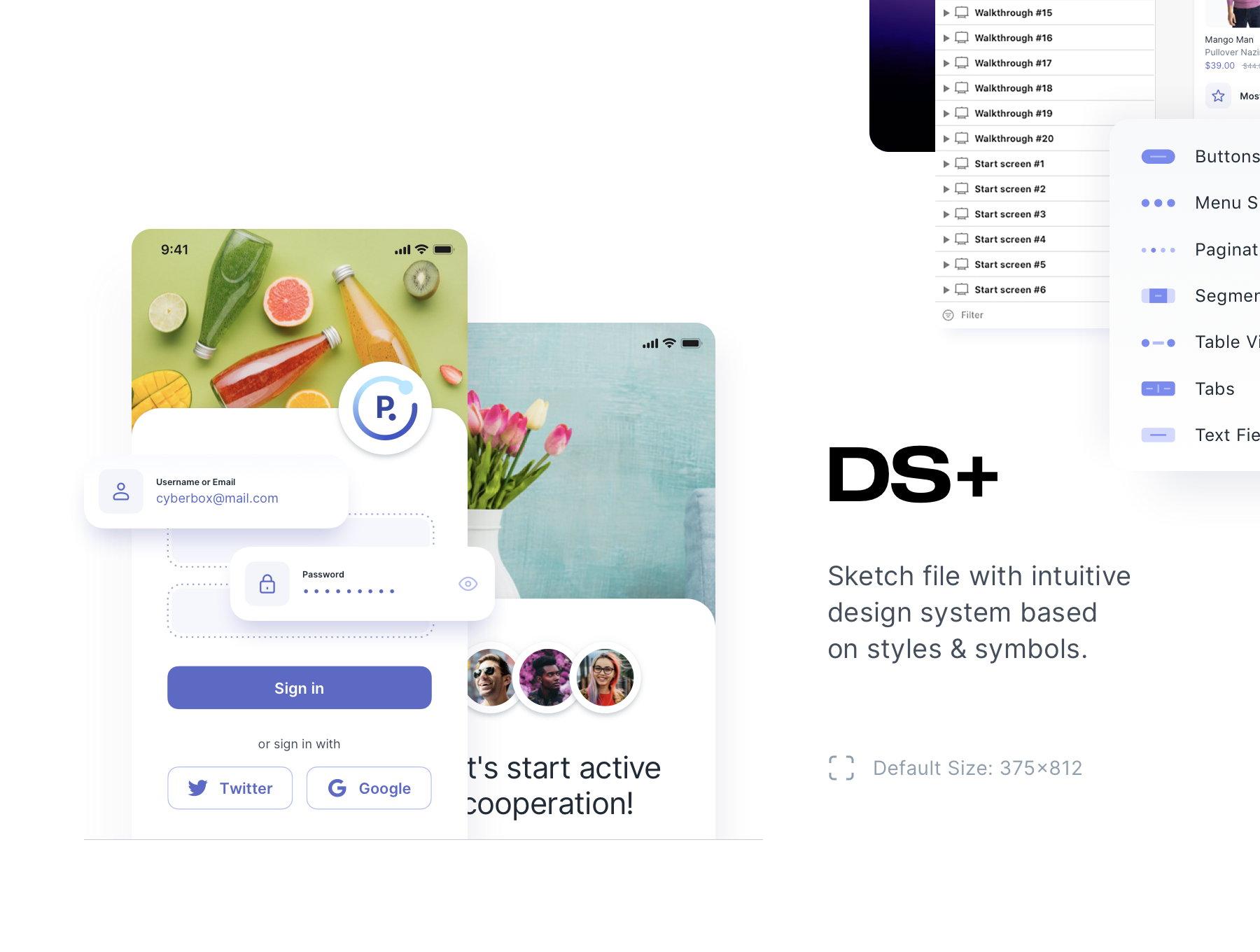 دانلود UI Kit اپلیکیشن موبایل فروشگاهی