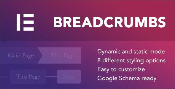 دانلود افزونه وردپرس و افزودنی المنتور Breadcrumbs
