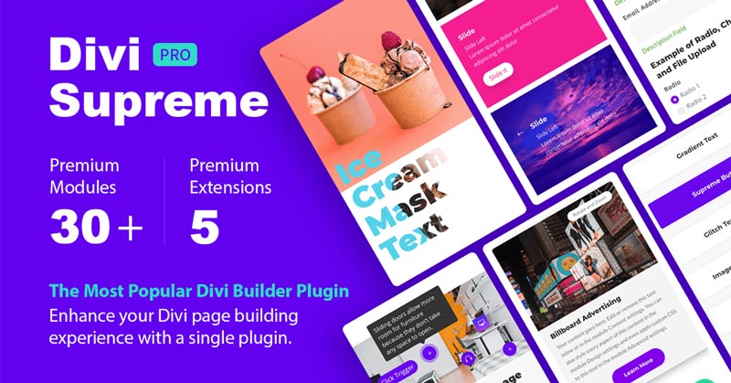 دانلود افزونه وردپرس Divi Supreme