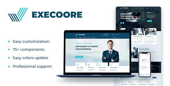 دانلود قالب وردپرس Execoore - پوسته تکنولوژی و کسب و کار وردپرس