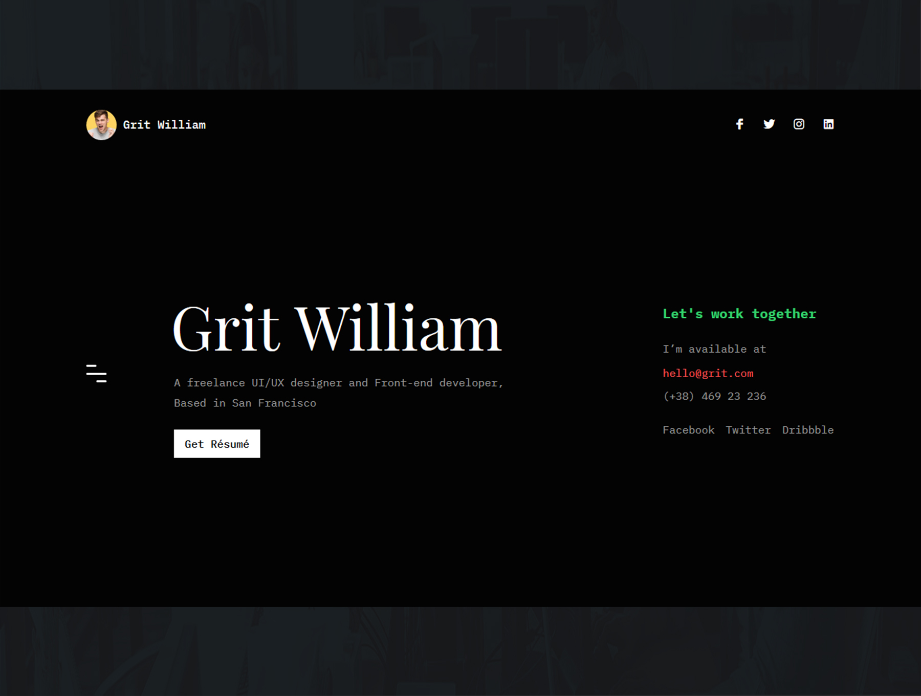 دانلود قالب سایت Grit