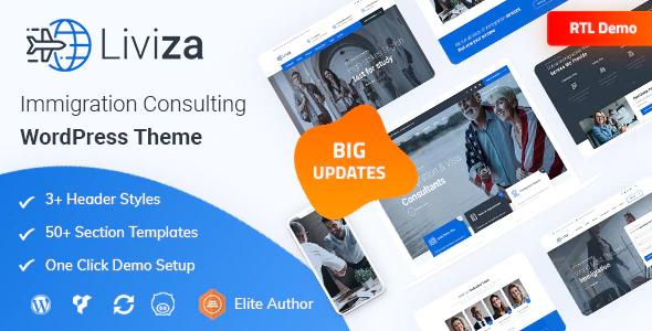 دانلود قالب وردپرس Liviza - پوسته شرکتی حرفه ای و راست چین وردپرس