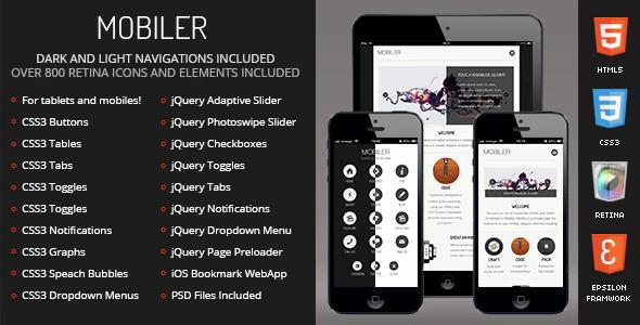 دانلود قالب سایت Mobiler - قالب موبایل پیشرفته و جذاب HTML