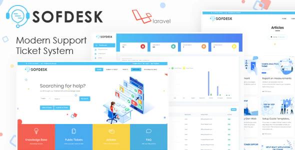 دانلود اسکریپت SofDesk - اسکریپت پشتیبانی، ارسال تیکت و دانش محور