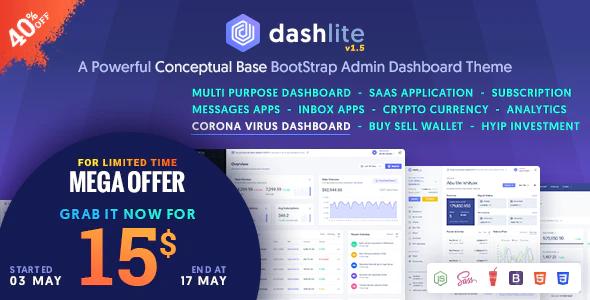 دانلود قالب مدیریتی DashLite – قالب مدیریت و داشبورد بوت استرپ دانلود قالب مدیریتی DashLite - قالب مدیریت و داشبورد بوت استرپ