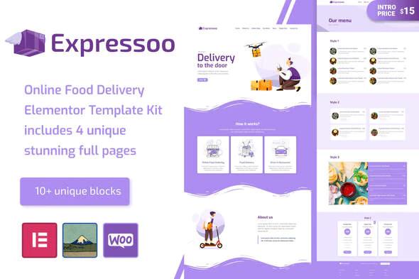 دانلود قالب المنتور Expressoo - پوسته سفارش آنلاین غذا وردپرس