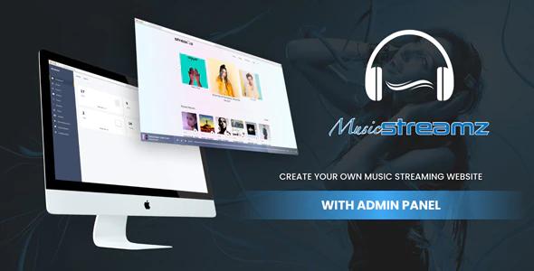 دانلود اسکریپت Streamz - ایجاد وب سایت موزیک و استریم حرفه ای