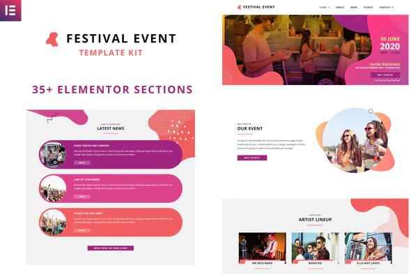 دانلود قالب المنتور Festival Events - پوسته مدیریت رویداد وردپرس