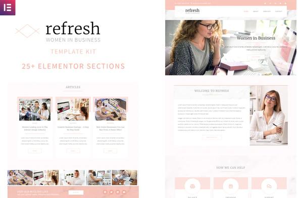 دانلود قالب المنتور Refresh - پوسته کسب و کار و تجارت وردپرس