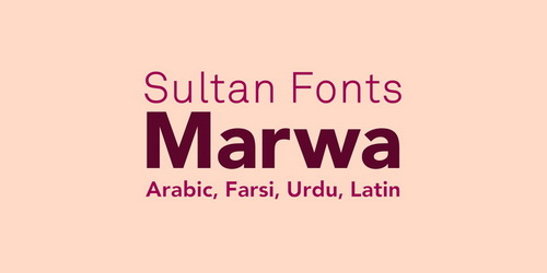 دانلود فونت فارسی و عربی بی نظیر SF Marwa - در سه وزن متفاوت