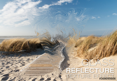 دانلود فایل لایه باز Reflective Texture Effect Mockup