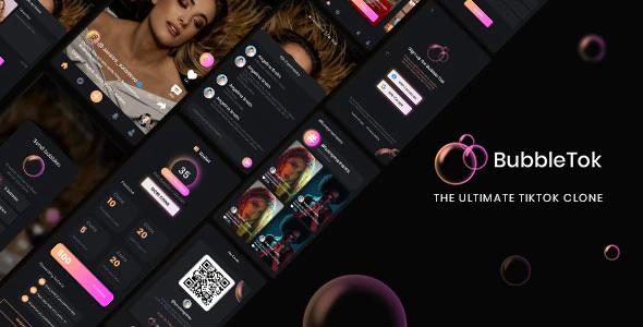 دانلود سورس اپلیکیشن اندروید BubbleTok - اپلیکیشن فوق پیشرفته شبکه اجتماعی