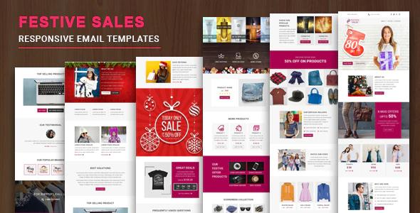 دانلود قالب ایمیل Festive Sales - قالب ایمیل تجاری چند منظوره