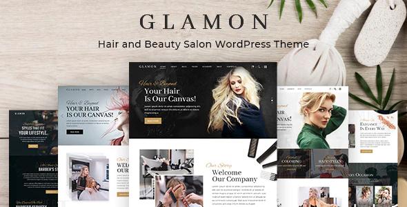 دانلود قالب وردپرس Glamon - پوسته آرایشگاه و سالن زیبایی وردپرس