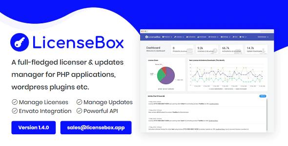 دانلود اسکریپت LicenseBox - اسکریپت مدیریت لایسنس و ارائه آپدیت محصول